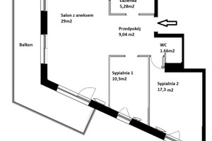 Mieszkanie na sprzedaż 73m2 Kraków Łagiewniki-Borek Fałęcki Łagiewniki Wadowicka - zdjęcie 2