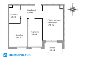 Mieszkanie na sprzedaż 51m2 Kraków Czyżyny Nowohucka - zdjęcie 2