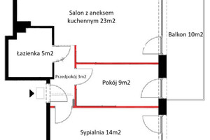 Mieszkanie na sprzedaż 55m2 Kraków Bronowice Sosnowiecka - zdjęcie 2