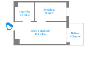 Mieszkanie na sprzedaż 33m2 Kraków Czyżyny Na Załęczu - zdjęcie 2