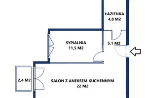 Mieszkanie na sprzedaż 44m2 Kraków Dębniki Os. Ruczaj Czerwone Maki - zdjęcie 2