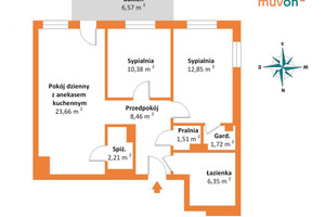 Mieszkanie na sprzedaż 68m2 Łódź Bałuty Młynarska - zdjęcie 3