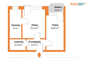 Mieszkanie na sprzedaż 39m2 Łódź Polesie Kostki Napierskiego - zdjęcie 2