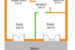 Mieszkanie na sprzedaż 39m2 ostrowski Ostrów Wielkopolski ks. Prałata Czesława Majorka - zdjęcie 3