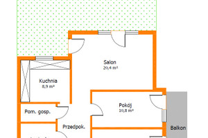 Mieszkanie na sprzedaż 68m2 Zielona Góra Suwalska - zdjęcie 2