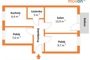 Mieszkanie na sprzedaż 51m2 obornicki Oborniki Powstańców Wielkopolskich - zdjęcie 3