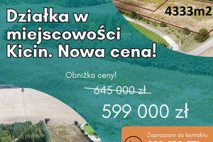 Działka na sprzedaż poznański Czerwonak Kicin - zdjęcie 1