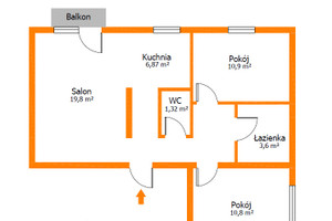 Mieszkanie na sprzedaż 61m2 Łódź Onufrego Zagłoby - zdjęcie 2