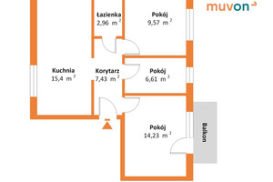 Mieszkanie na sprzedaż 57m2 chodzieski Chodzież Władysława Reymonta - zdjęcie 2