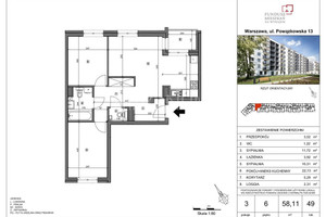 Mieszkanie do wynajęcia 59m2 Warszawa Żoliborz Powązkowska - zdjęcie 3