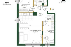 Mieszkanie na sprzedaż 60m2 sochaczewski Sochaczew Bartosza Głowackiego - zdjęcie 3