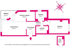 Mieszkanie na sprzedaż 63m2 Warszawa Mokotów Konstancińska - zdjęcie 3