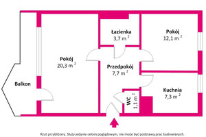 Mieszkanie na sprzedaż 57m2 Kraków Siewna - zdjęcie 3