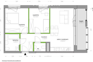 Mieszkanie na sprzedaż 60m2 Warszawa Mokotów al. gen. Władysława Sikorskiego - zdjęcie 4