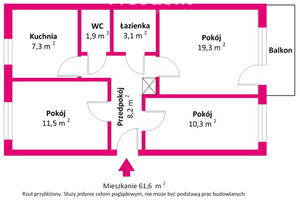 Mieszkanie na sprzedaż 62m2 Olsztyn Wincentego Pstrowskiego - zdjęcie 1