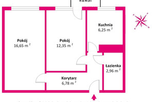 Mieszkanie na sprzedaż 45m2 łukowski Łuków os. Bronisława Chącińskiego - zdjęcie 1