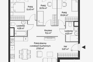 Mieszkanie na sprzedaż 84m2 Warszawa Mokotów - zdjęcie 2