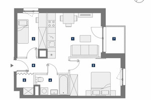 Mieszkanie na sprzedaż 51m2 Warszawa Mokotów - zdjęcie 2