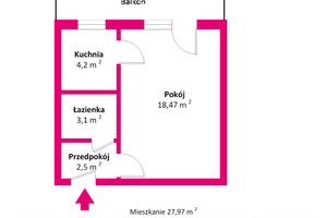 Mieszkanie na sprzedaż 28m2 Warszawa Śródmieście Stare Miasto Bugaj - zdjęcie 3