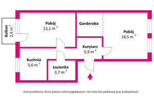 Mieszkanie na sprzedaż 47m2 miński Mińsk Mazowiecki Nadrzeczna  - zdjęcie 2