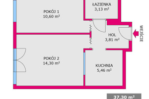 Mieszkanie do wynajęcia 38m2 Katowice Śródmieście Uniwersytecka - zdjęcie 3