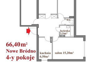 Mieszkanie na sprzedaż 67m2 Warszawa Targówek Bródno Nadwiślańska - zdjęcie 3