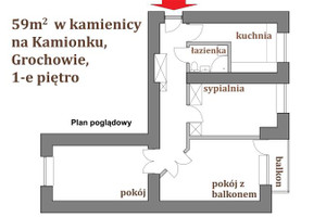 Mieszkanie na sprzedaż 60m2 Warszawa Praga-Południe Kamionek Grochowska - zdjęcie 2