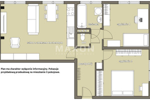 Mieszkanie na sprzedaż 62m2 Warszawa Mokotów al. Niepodległości - zdjęcie 3