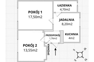 Mieszkanie na sprzedaż 56m2 zgorzelecki Węgliniec Piłsudskiego - zdjęcie 2