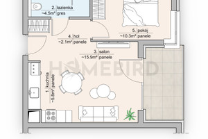 Mieszkanie do wynajęcia 40m2 Warszawa Wilanów Holzera - zdjęcie 2