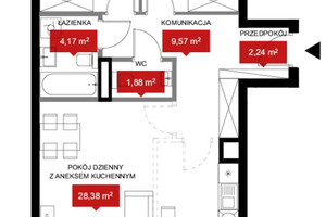 Mieszkanie na sprzedaż 68m2 Wrocław Kleczkowska - zdjęcie 2