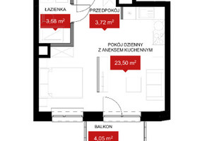 Mieszkanie na sprzedaż 26m2 Wrocław Władysława Reymonta - zdjęcie 2