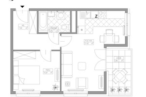 Mieszkanie do wynajęcia 44m2 Kraków Czyżyny Czyżyny Stare Osiedle Avia - zdjęcie 3