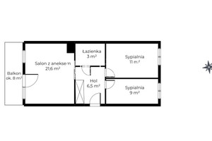 Mieszkanie na sprzedaż 52m2 wejherowski Rumia Dębogórska - zdjęcie 2