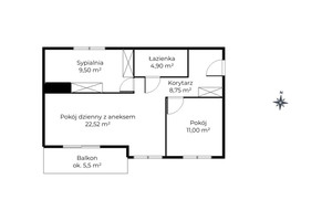 Mieszkanie na sprzedaż 57m2 Gdańsk Wrzeszcz Wrzeszcz Górny Ogrodowa - zdjęcie 3