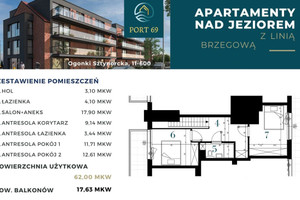 Mieszkanie na sprzedaż 62m2 węgorzewski Węgorzewo Ogonki Sztynorcka - zdjęcie 2