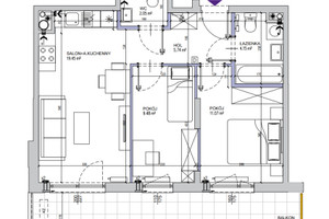 Mieszkanie na sprzedaż 55m2 Warszawa Mokotów Bokserska - zdjęcie 2