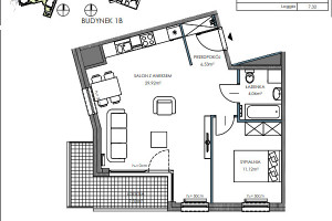 Mieszkanie na sprzedaż 52m2 Gdańsk Letnica Starowiejska - zdjęcie 2