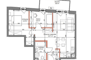 Mieszkanie na sprzedaż 58m2 Kraków Podgórze - zdjęcie 2