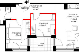 Mieszkanie na sprzedaż 65m2 Kraków Dębniki Dębniki - zdjęcie 3