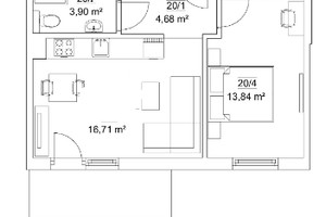 Mieszkanie na sprzedaż 40m2 Kraków Dębniki Os. Europejskie - zdjęcie 2