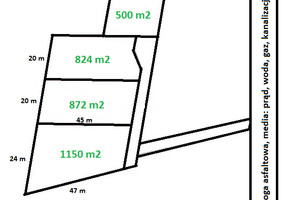 Działka na sprzedaż 872m2 tarnogórski Tarnowskie Góry Rybna 510, 824, 876, 1155 m2 - zdjęcie 2