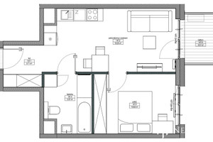 Mieszkanie na sprzedaż 39m2 Kraków Portowa - zdjęcie 2