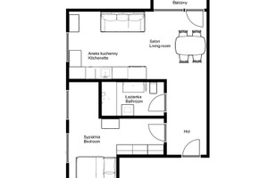 Mieszkanie do wynajęcia 42m2 Kraków Prądnik Biały Bronowice Wielkie Józefa Chełmońskiego - zdjęcie 1