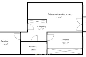 Mieszkanie na sprzedaż 62m2 Wrocław Fabryczna Muchobór Wielki Graniczna - zdjęcie 2