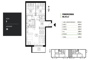 Mieszkanie na sprzedaż 67m2 Łódź Widzew Stoki - zdjęcie 2