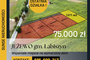 Działka na sprzedaż 1371m2 żniński Łabiszyn Jeżewo - zdjęcie 1