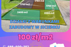 Działka na sprzedaż 1750m2 bydgoski Sicienko - zdjęcie 1