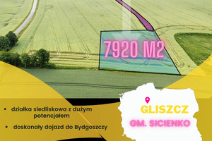 Działka na sprzedaż 7920m2 bydgoski Sicienko Gliszcz - zdjęcie 1