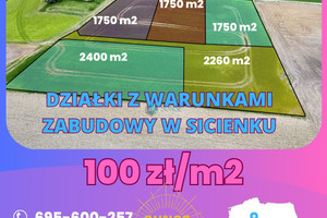 Działka na sprzedaż 1750m2 bydgoski Sicienko - zdjęcie 1